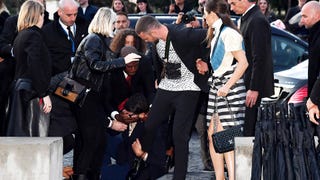Viral Prankster Attacks Justin Timberlake at Paris Fashion Week -- Watch!