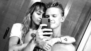 Miley Cyrus Poses with Shirtless 'BF' Cody Simpson After Hospital Stay 
