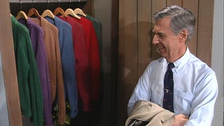 Inside Mr. Rogers' Iconic Sweater Closet -- Watch the 1993 Moment! (FLASHBACK)