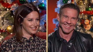 Ashley Tisdale Says Dennis Quaid Was Really 'Like Our Dad' on 'Merry Happy Whatever' Set (Exclusive)