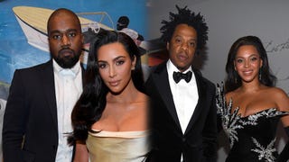 Kim Kardashian and Kanye West Reunite With Beyonce and JAY-Z at Diddy's 50th Birthday Party
