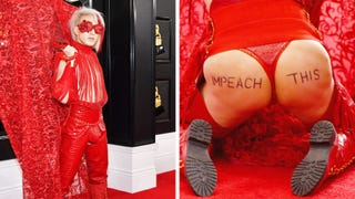 GRAMMYs 2020: Ricky Rebel Bares His Bottom on the Red Carpet