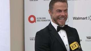 Derek Hough Reacts to Julianne Hough's Energy Healing Treatment (Exclusive)