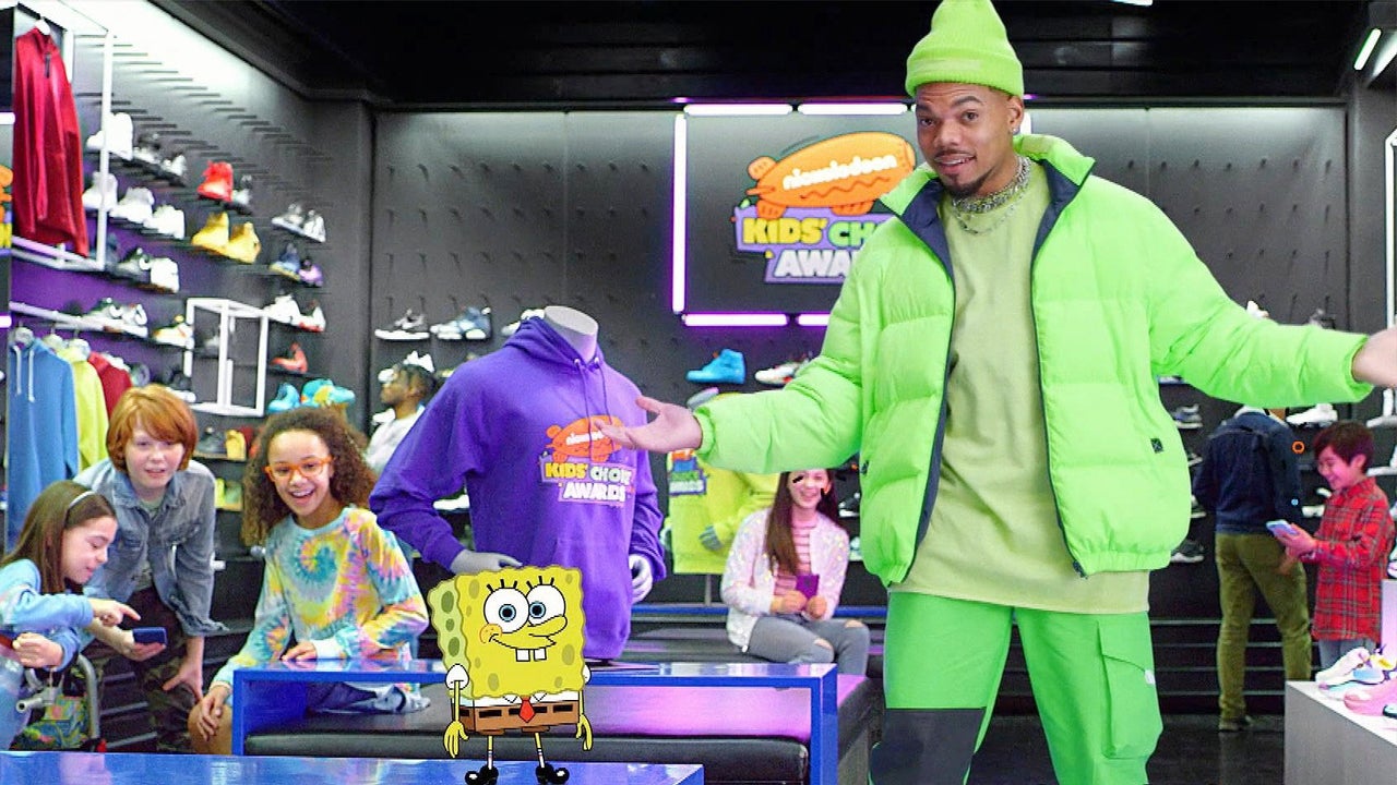 Chance The Rapper Does 'Renegade' Challenge with Spongebob Squarepants
