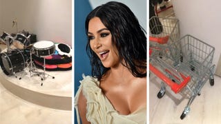 Kim Kardashian’s Kids’ Playroom Has a Concert Stage and Supermarket