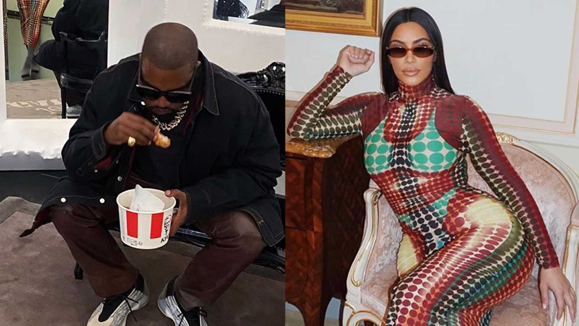 Kim Kardashian and Kanye West Enjoy a Day Full of KFC and PDA in Paris