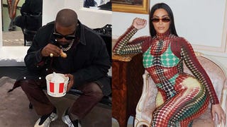 Kim Kardashian and Kanye West Enjoy KFC and PDA in Paris