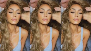 Kim Kardashian Goes Blonde... Maybe 