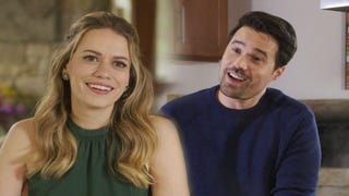 Bethany Joy Lenz and Brett Dalton Get Flirty in Hallmark's 'Just My Type' Romance: Watch the Clip! (Exclusive)