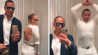 Alex Rodriguez Wears Jennifer Lopez’s Dress on TikTok