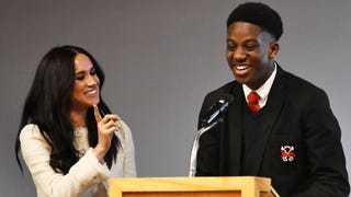 Meghan Markle Fan Explains Why He Apologized to Prince Harry for 'Cuddling' His Wife (Exclusive) 