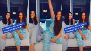 Vanessa Bryant and La La Anthony Do the #DontReactChallenge on TikTok