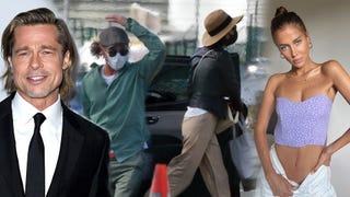 Brad Pitt and German Model Nicole Poturalski Spotted Together in France