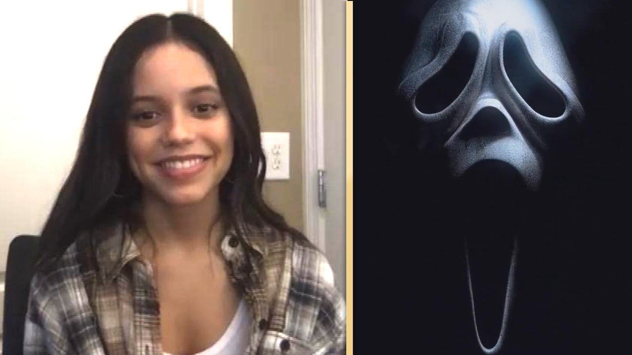Jenna Ortega video chats with ET’s Katie Krause from the set of the new ‘Sc...