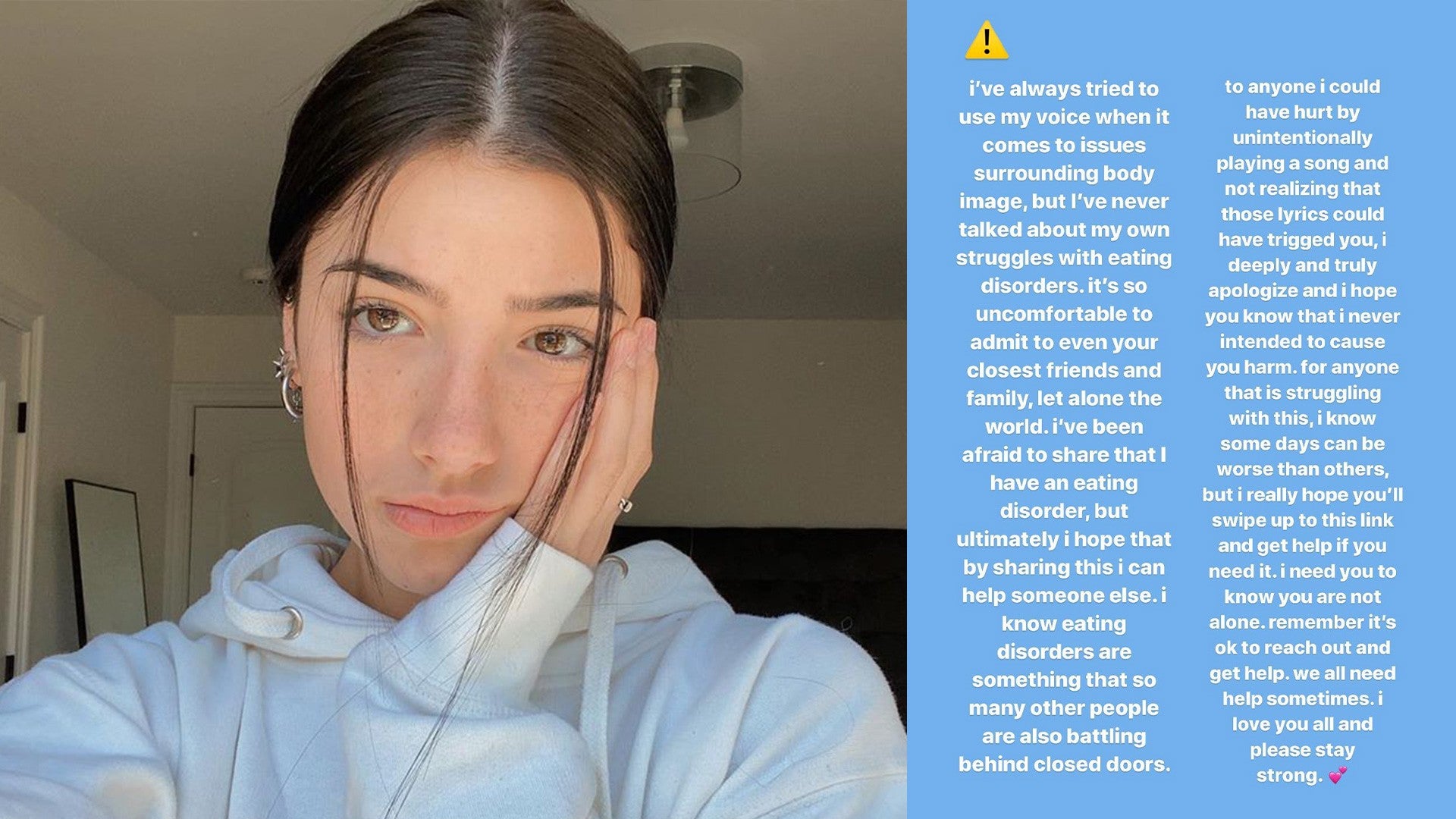 Charli D Amelio Shares Struggle With Eating Disorders Entertainment Tonight Blue monday is the most depressing day of the year, calculated by dr. charli d amelio opens up about her struggle with an eating disorder