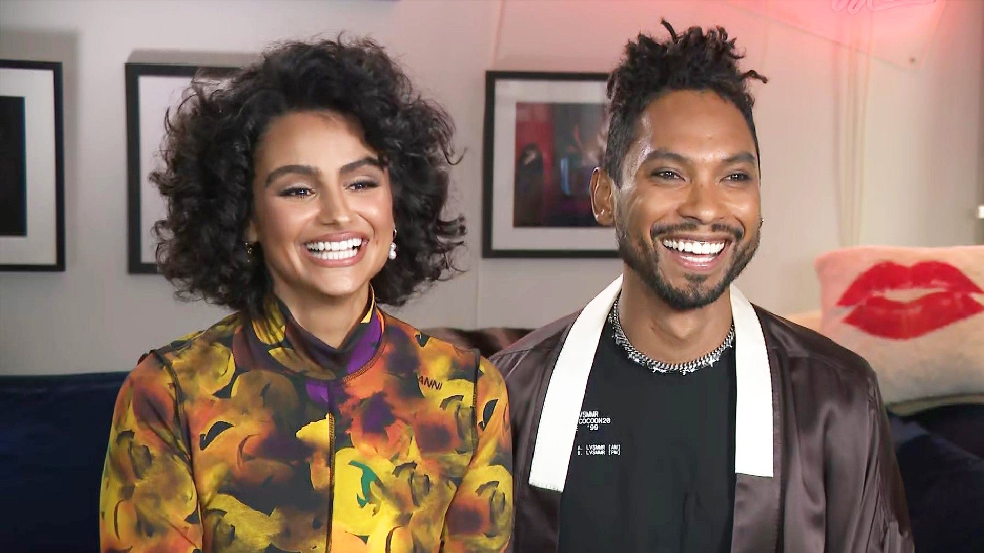 Miguel and Wife Nazanin Mandi on Their Sexy Savage X Fenty Moment  (Exclusive) | Entertainment Tonight