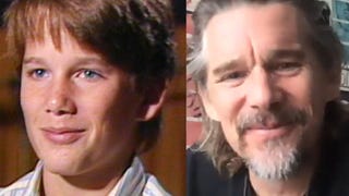 Ethan Hawke Has Hilarious Reaction to One of His First ET Interviews (Exclusive)