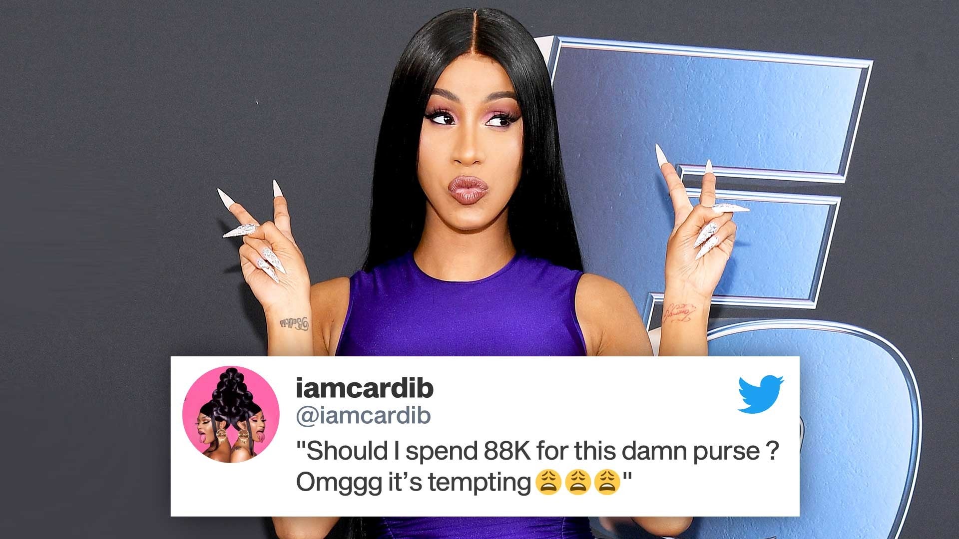 Cardi B Reacts To Twitter Backlash After She Considers Buying An 88k Purse Entertainment Tonight