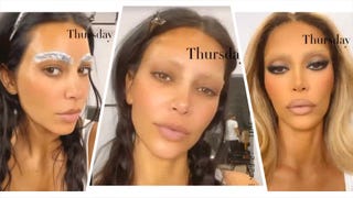 Watch Kim Kardashian's Shocking Eyebrow Transformation
