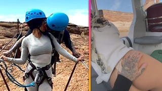 Kourtney Kardashian and Travis Barker's Utah Vacation Includes More Booty and a Scary Narrow Bridge