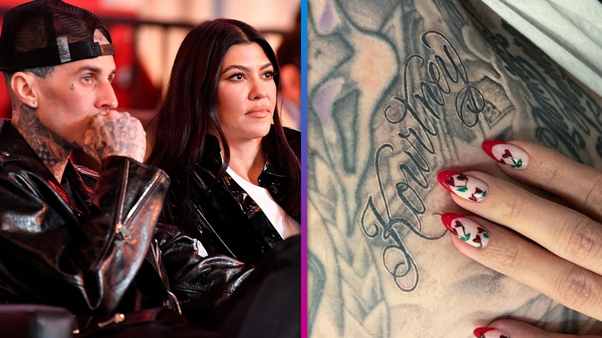 Travis Barker Gets Kourtney Kardashians Name Tattooed on His Chest