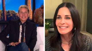 Ellen DeGeneres Explains Why She's Living at Courteney Cox's House