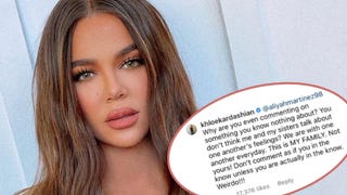 Khloe Kardashian Claps Back at Fan Who Criticizes Her Birthday Tribute to Kanye West