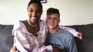 Paralympian Hunter Woodhall and Olympian Tara Davis Talk Babies, COVID Restrictions (Exclusive)