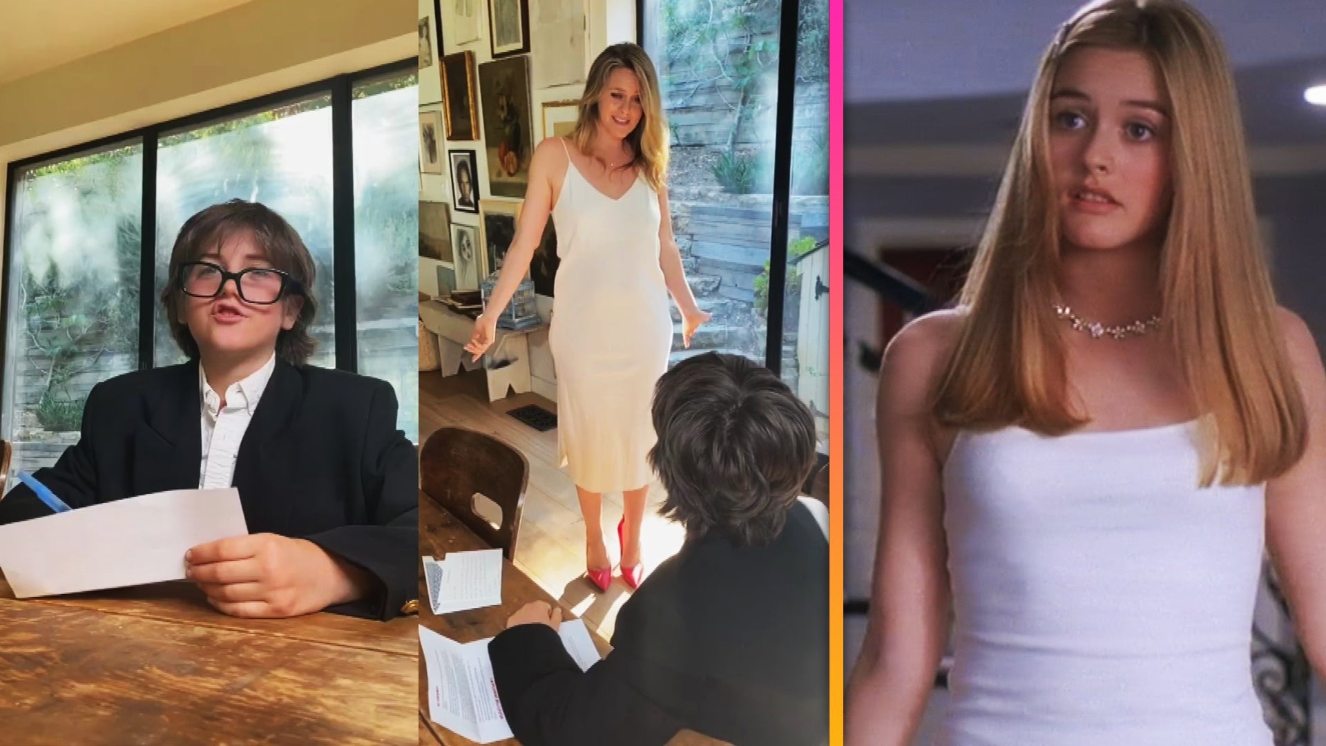 Alicia Silverstone Reenacts 'Clueless' Calvin Klein Dress Scene With  11-Year-Old Son Bear