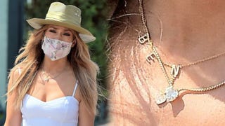 Jennifer Lopez Wears a 'BEN' Necklace After Yacht PDA With Ben Affleck