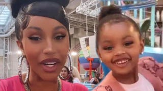 Cardi B Continues Kulture's 3rd Birthday Celebration With Roller Coaster Rides