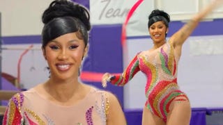 Watch Cardi B Attempt Rhythmic Gymnastics