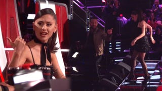 Ariana Grande and John Legend Walk Off 'Voice' Set While Blake Shelton Argues With Kelly Clarkson 