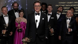 Emmys 2021: Stephen Colbert Full Backstage Interview