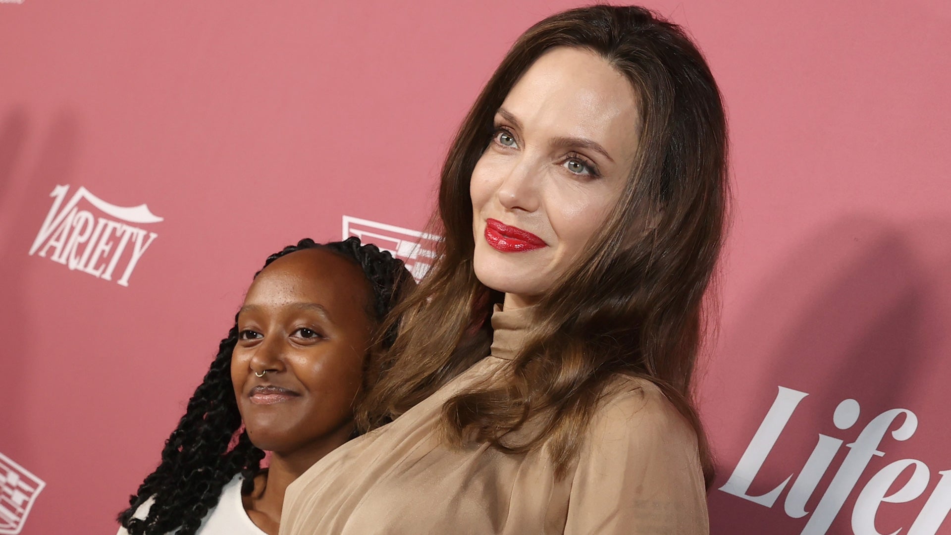 Angelina Jolie Steps Out With Daughter Zahara for Rare Red Carpet Appearance