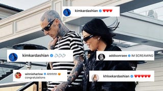 Kardashians, Addison Rae and More React to Kourtney Kardashian and Travis Barker's Engagement