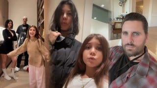 Penelope Disick Does TikTok Trends With Mom Kourtney, Travis Barker and Dad Scott Disick