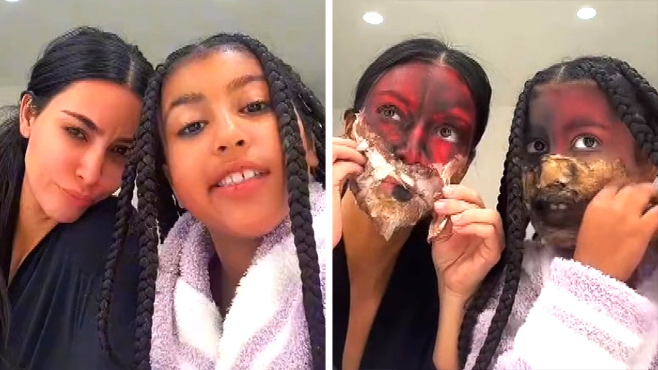 Kim Kardashian and North West Transform With Special Effects Makeup on(02)