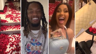 Offset Showers Cardi B With Lavish Gifts on Valentine's Day