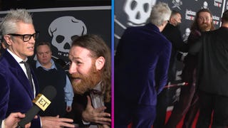 Watch 'Jackass' Star Johnny Knoxville Pull Off a Taser Stunt on the Red Carpet (Exclusive)