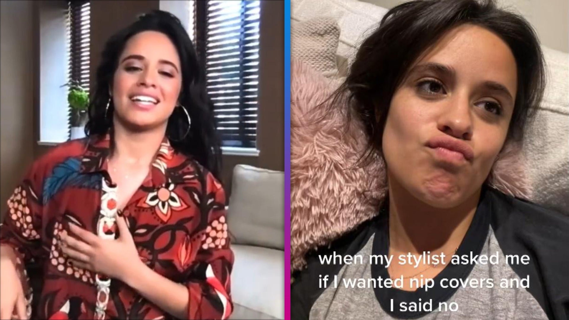 Watch Camila Cabello React to Her Live TV Wardrobe Malfunction photo