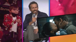 Ryan Reynolds Struggles to Answer Young Fan's Question About Kissing Zoe Saldana 