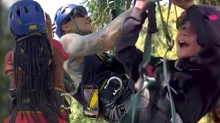 North West and Penelope Disick Go Ziplining With Kourtney Kardashian and Travis Barker