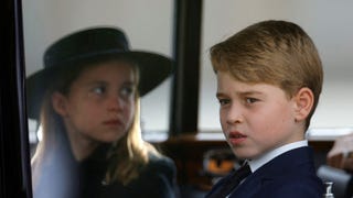 Princess Charlotte and Prince George Drive Behind Queen's Funeral Procession 