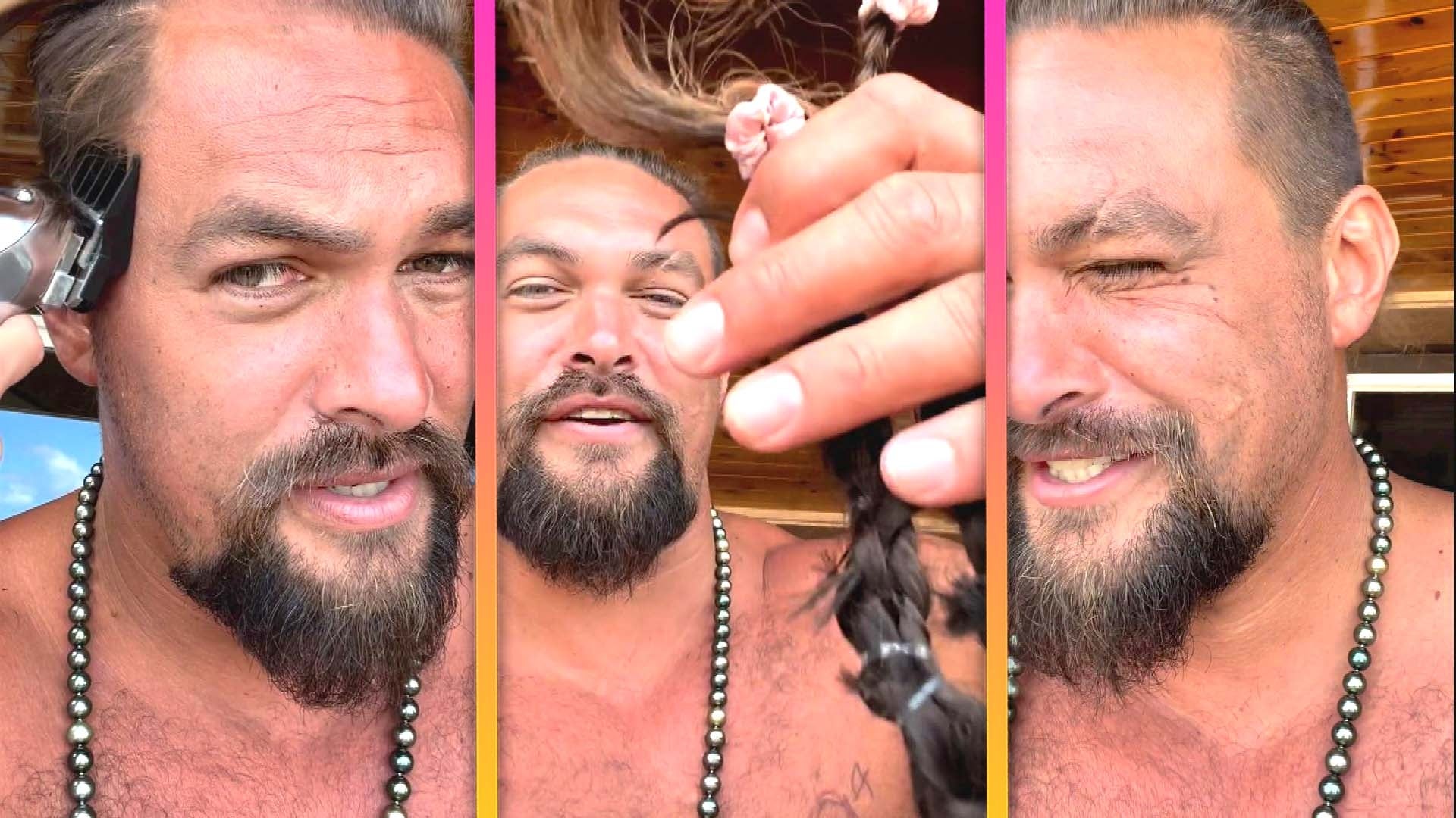 Jason Momoa Shaves Off His Hair for a Cause 