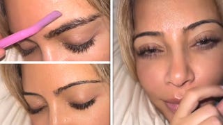 North West Pretends to Shave Off Kim Kardashian’s Eyebrows on TikTok