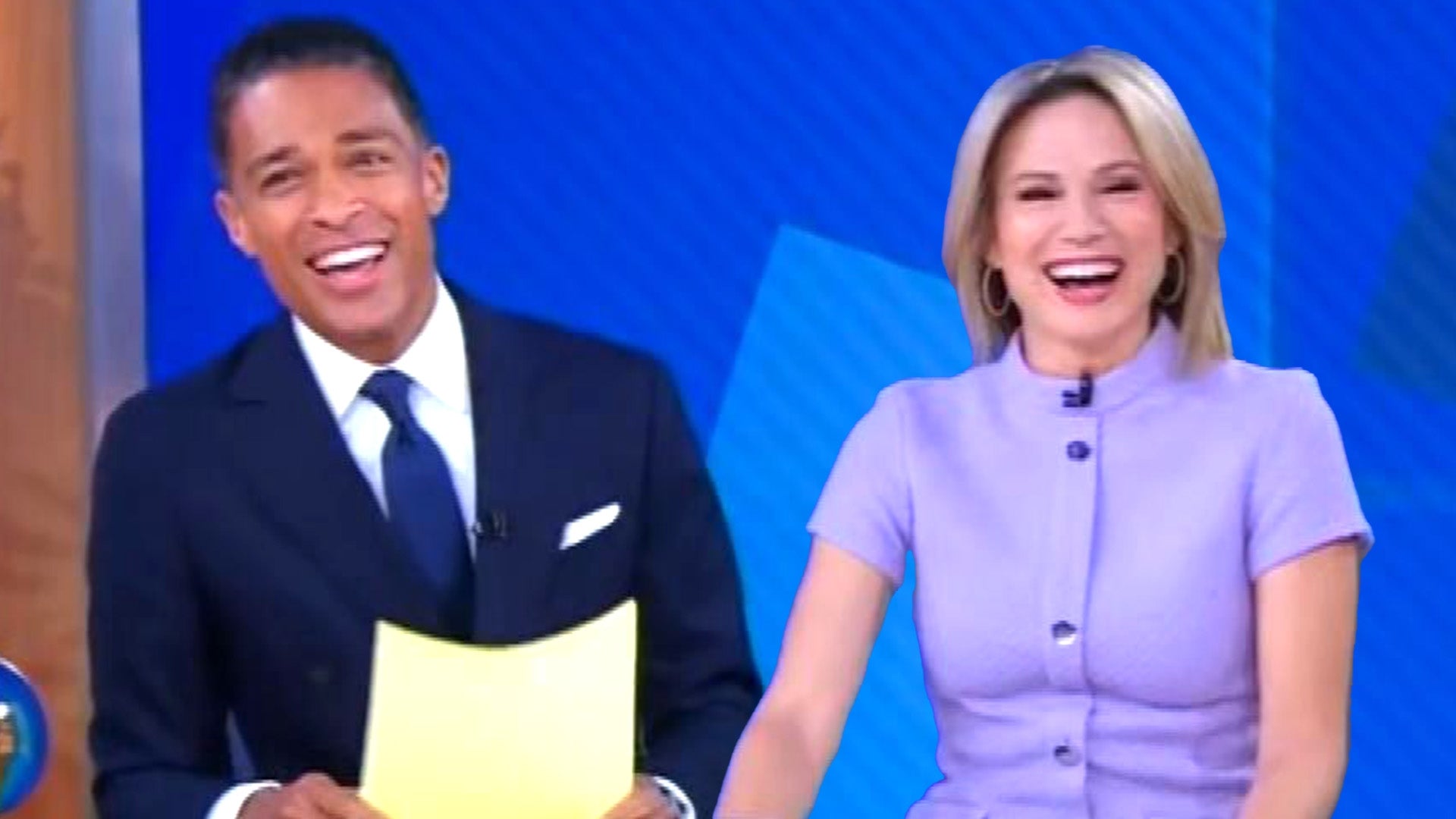 T.J. Holmes and Amy Robach Joke About 'Great Week' on 'GMA' After Romance Goes Public