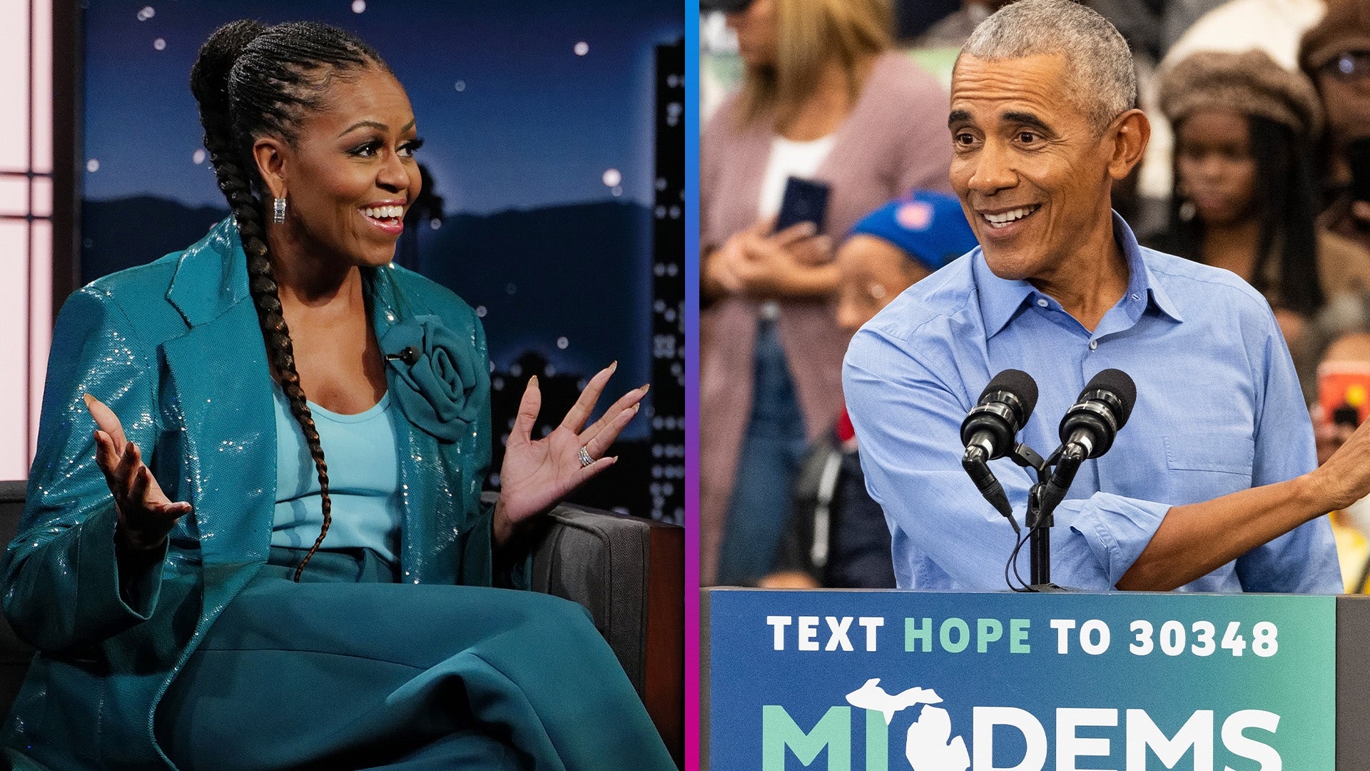 Michelle Obama Reacts to Viral Video of Fan Calling Husband Barack 'Fine'