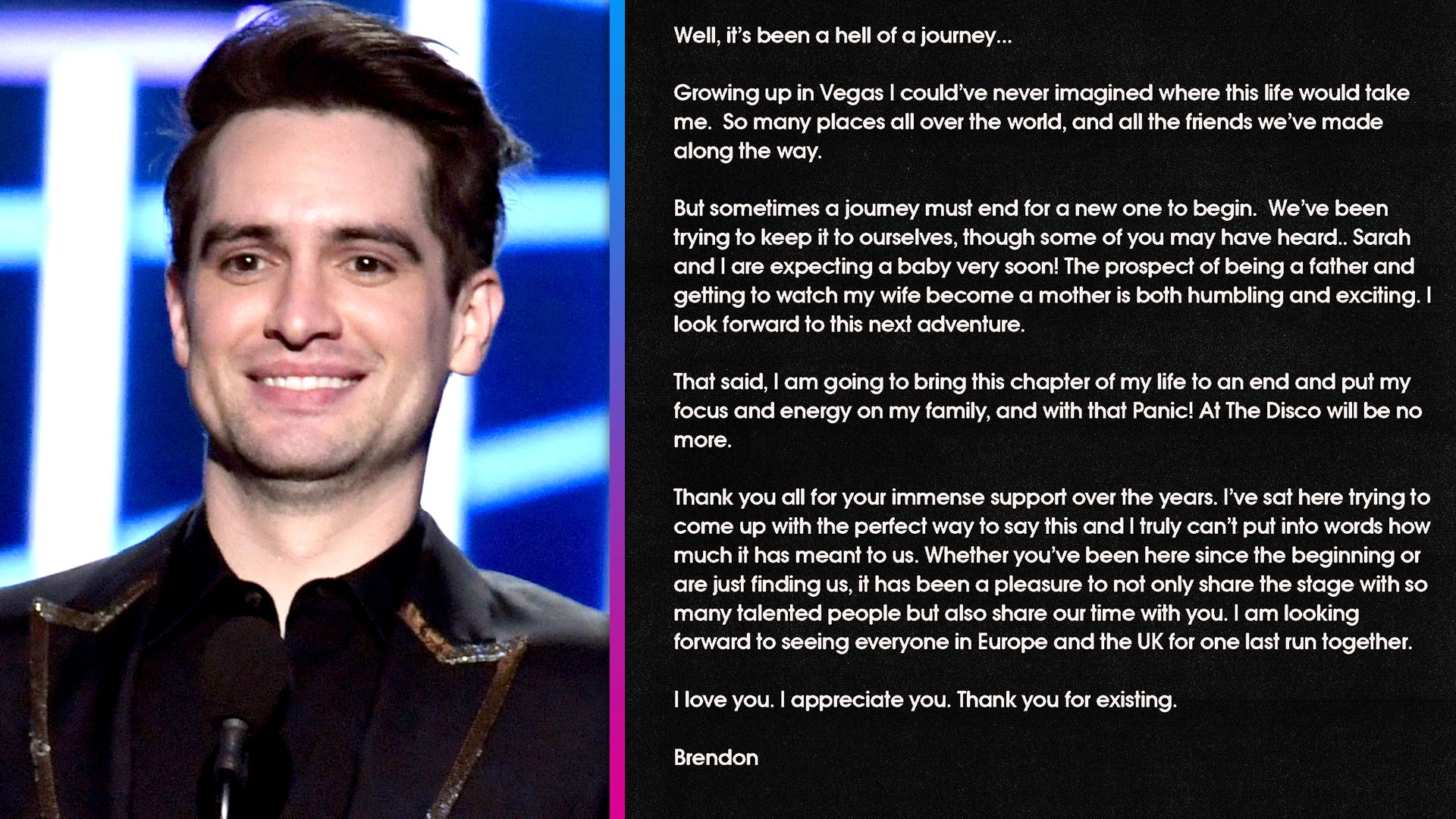 Panic! At the Disco Reveal Band Split