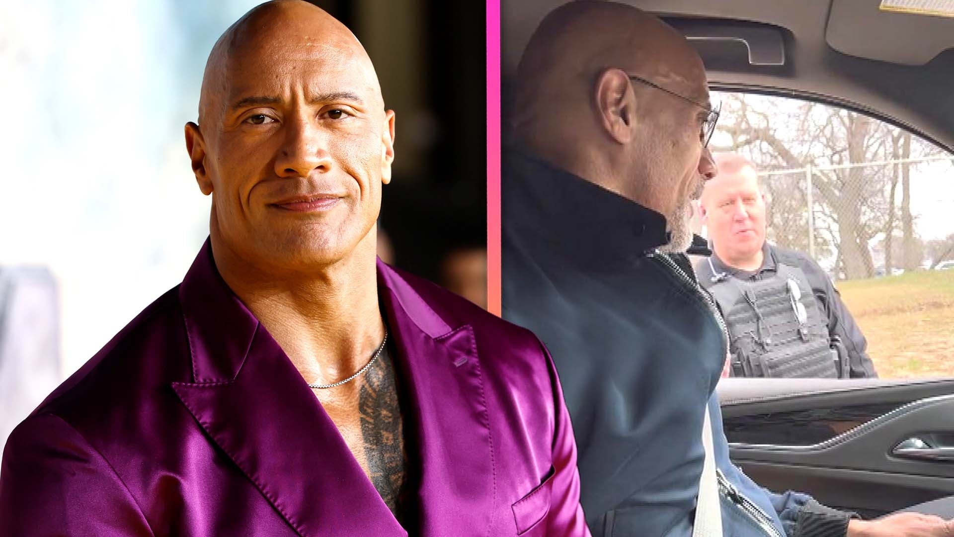 Dwayne Johnson Teases Police About Having 'Guns' After Getting Pulled Over